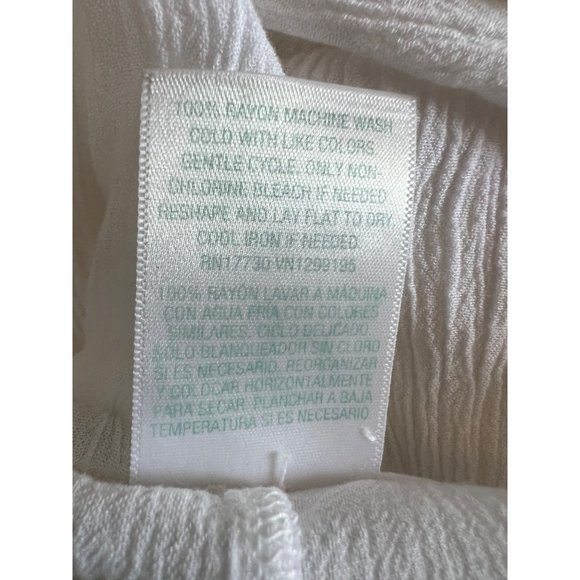 Kona Soul Swim Cover-up Large White Midi Slits V neck Elastic Waist - Picture 11 of 13